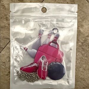 Bowling Pink Bowling Keychain